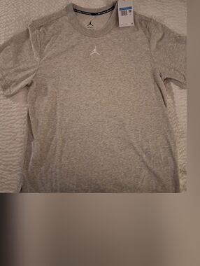 Jordan Light Heather Gray Short-Sleeve Crew Tee